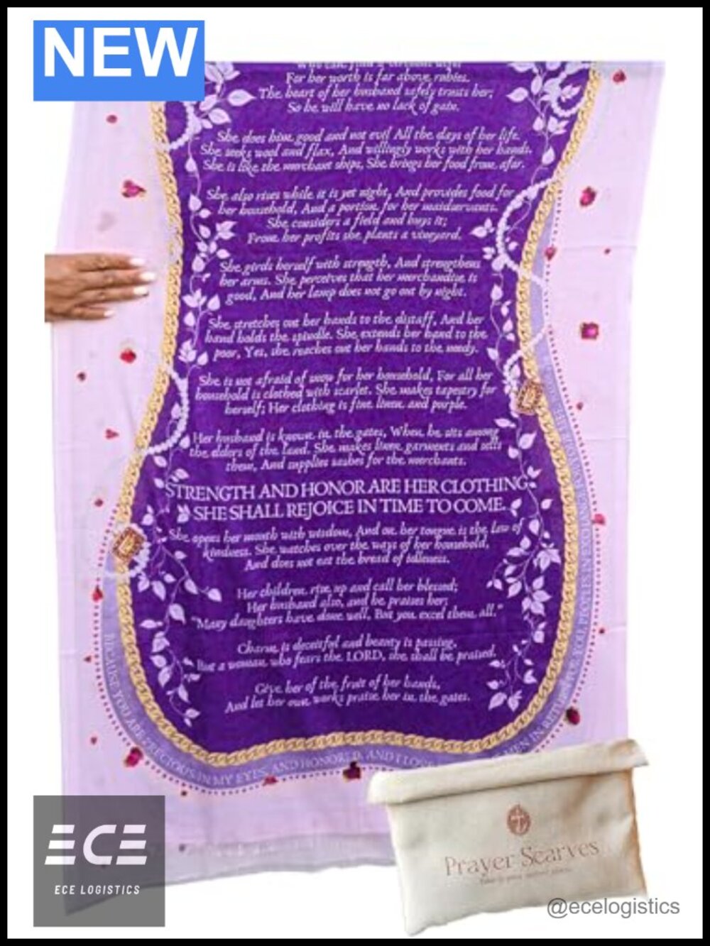 Proverbs 31 Prayer Scarf Modal Wrap Christian Shawl with Bible Verses